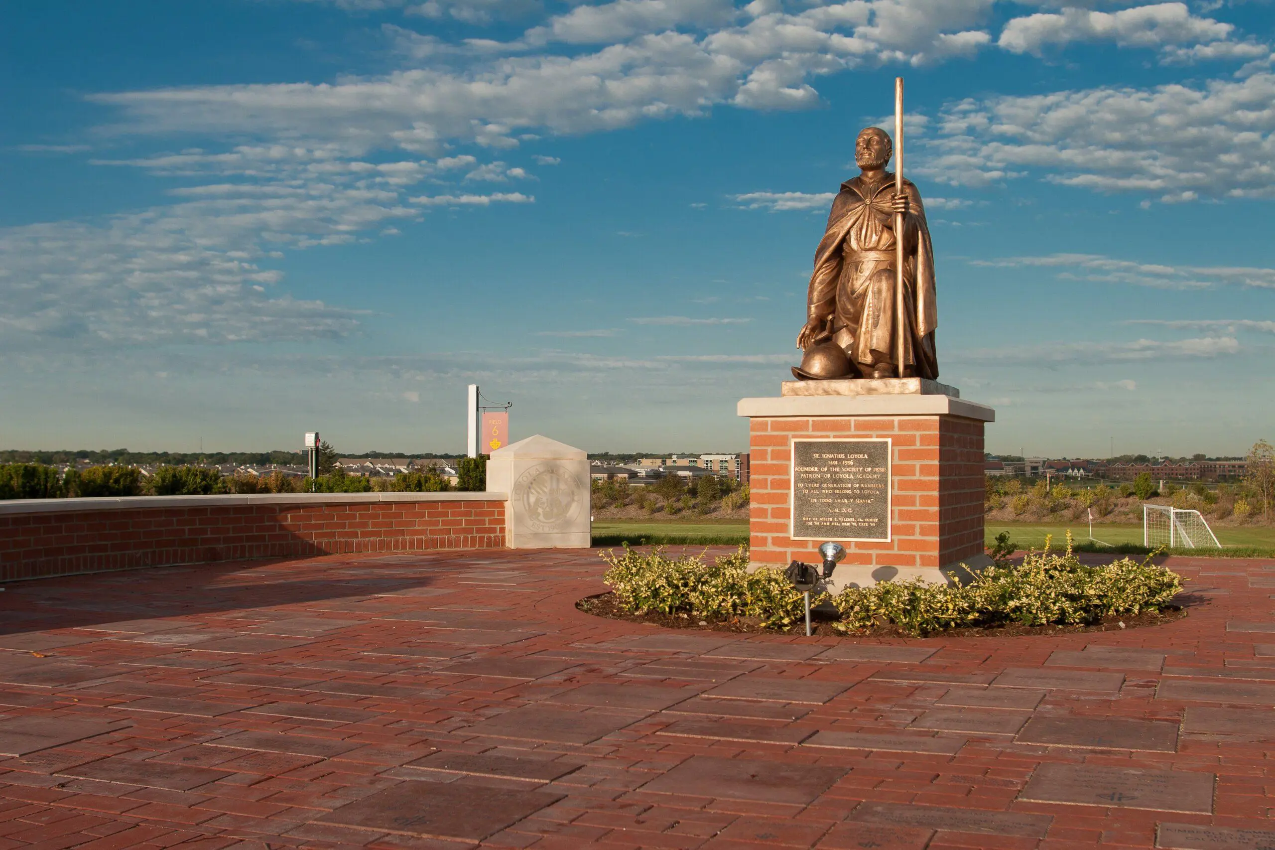 St. Ignatius Statue on Munz Campus