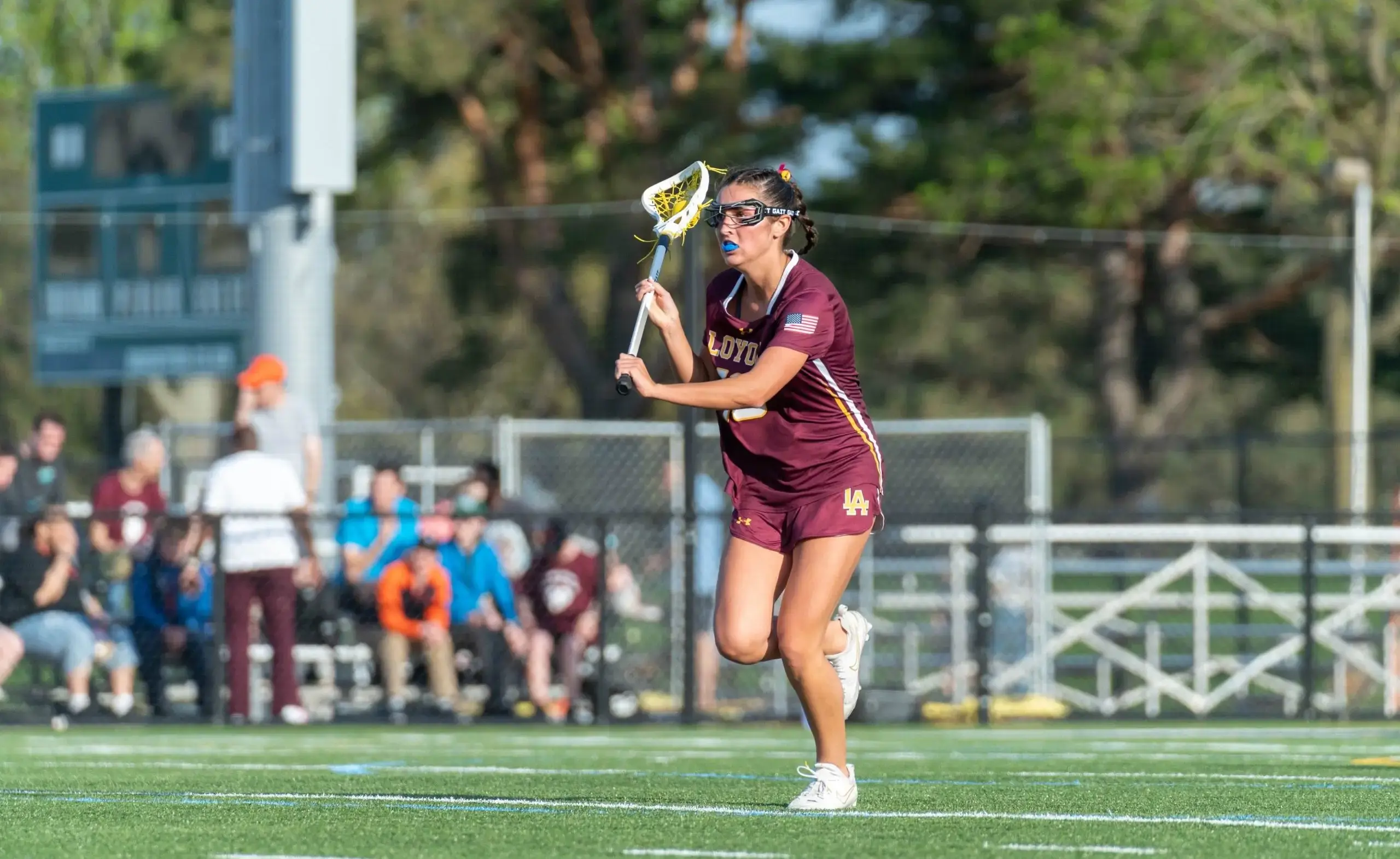 Students playing lacrosse