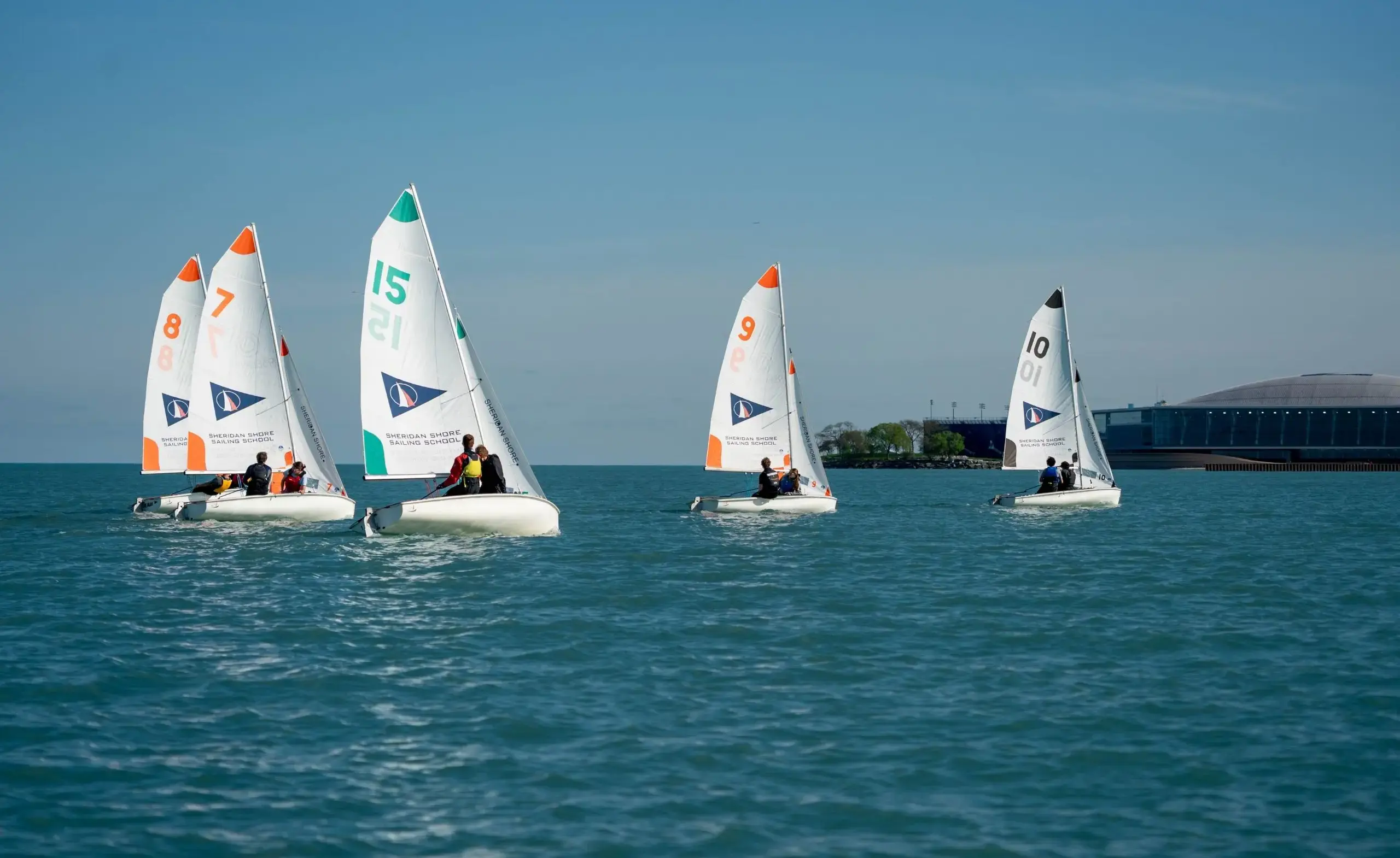 Shipley sailing boats on water