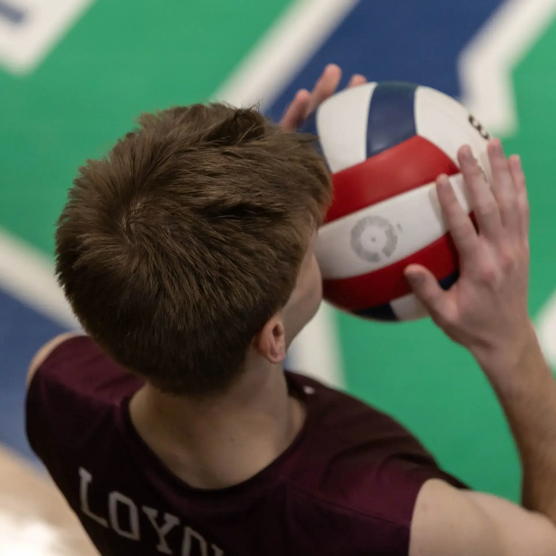 Student volleyball player